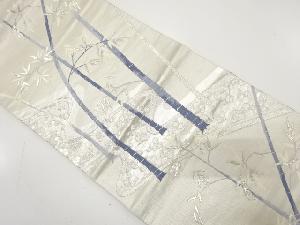 アンティーク　竹林模様織り出し袋帯（材料）